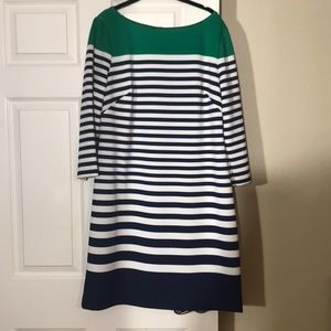 3/4 Sleeve Jessica Howard Striped Dress Size 16